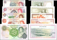 ISLE OF MAN. Lot of (5). Isle of Man Government. 5 to 20 Pounds, Mixed Dates. P-35Aa, 39, 41b, 42 & 43. Uncirculated.

From the Ricardo Collection.