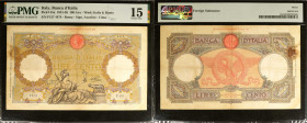 ITALY. Banca d'Italia. 100 Lire, 1931-36. P-55a. PMG Choice Fine 15.

PMG comments "Foreign Substance."