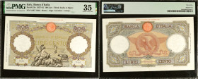 ITALY. Banca d'Italia. 100 Lire, 1937-42. P-55b. PMG Choice Very Fine 35.