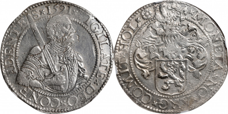 NETHERLANDS. Holland. Rijksdaalder, 1591. NGC MS-61.

Dav-8840. A wholesome an...