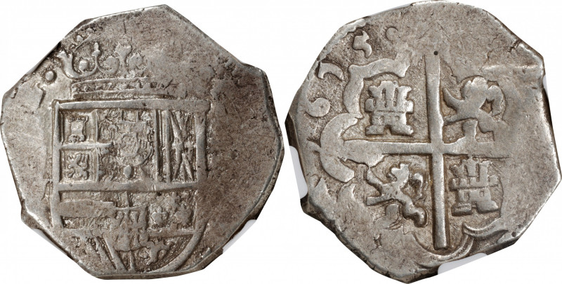 SPAIN. Cob 4 Reales, 1615-S V. Seville Mint. Philip III. NGC AU-58.

KM-33.4; ...