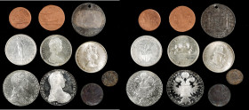 MIXED LOTS. Group of Assorted Types (10 Pieces), 1780-1966. Grade Range: FINE Details to UNCIRCULATED.

An interesting grouping that is so varied it...