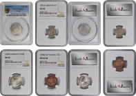 MIXED LOTS. Quartet of European Issues (4 Pieces), 1819-1938. All NGC or PCGS Certified.

1) Germany. Saxony. 1/12 Taler, 1819-IGS. PCGS MS-63. KM-1...