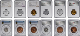 MIXED LOTS. Sextet of European Issues (6 Pieces), 1928-52. All PCGS or NGC Certified.

Three Essai (Pattern) issues (from Cameroon and two from Fren...