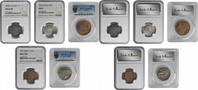 MIXED LOTS. Quintet of British Commonwealth Issues (5 Pieces), 1900-42. All NGC or PCGS Certified.

1) New Zealand. Florin, 1941. George VI. PCGS AU...