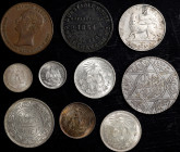 MIXED LOTS. Type Assortment (10 Pieces), 1854-1937. Grade Range: VERY FINE to UNCIRCULATED.

Silver issues, from Mexico (4), Morocco, South Africa, ...