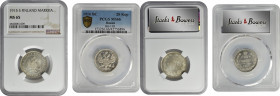 MIXED LOTS. Duo of Silver Issues (2 Pieces), 1915 & 1916. Both NGC or PCGS Certified.

1) Finland. Markka, 1915-S. NGC MS-65. KM-3.2; Bit-401. 2) Ru...