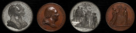 MIXED LOTS. Duo of Medals (2 Pieces), 1815 & 1831. Average Grade: EXTREMELY FINE.

1) Great Britain. Coronation Medal of William IV in White Metal, ...