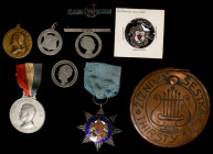 MIXED LOTS. Nonet of Decorations and Coin Art (9 Pieces). Average Grade: EXTREMELY FINE.

For the collector off-beat exonumia, this lot is perfect, ...