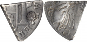 CURACAO. 3 Reaals (18 Stivers or Guillotine), ND (1819-25). NGC VF-25; Countermark: EF Standard.

KM-29; Prid-pg. 252 Fig. 28. Weight: 4.89 gms. Ass...