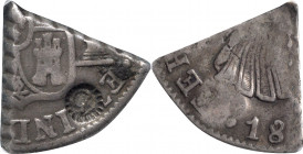 CURACAO. Curacao - Mexico. 3 Reaals (18 Stivers or Guillotine), ND (1819-25). NGC VF-20. Countermark: VF Standard.

KM-29; Prid-pg. 252 Fig. 28. Wei...