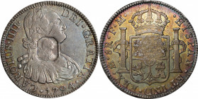 GREAT BRITAIN. Great Britain - Mexico. Contemporary Counterfeit Dollar, ND (ca. 1804). George III. CHOICE EXTREMELY FINE.

cf. S-3766; cf. KM-656. I...