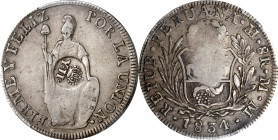 PHILIPPINES. Philippines - Peru. 8 Reales, ND (1834-37). Manila Mint. Isabel II. PCGS EF-40: Countermark: EF Details.

KM-138.2; Basso-56; PNM#6-179...