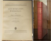 Svoronos, J. N. Trésor des monnaies d’Athènes. Munich; F. Bruckmann, 1923–1926. Folio, pp. (2), 114 superb plates, xix, (1). Handsomely bound in conte...