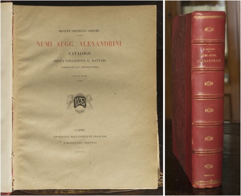 Dattari, G. Monete imperiali greche. Numi. Augg. Alexandrini. Catalogo della col...
