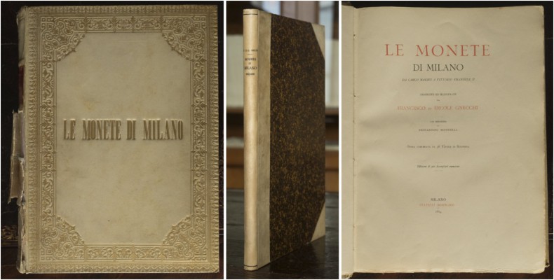 Italy. Lombardia. Gnecchi, F. & E. Le monete di Milano da Carlo Magno a Vittorio...