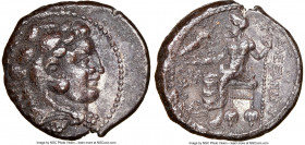 MACEDONIAN KINGDOM. Alexander III the Great (336-323 BC). AR tetradrachm (26mm, 17.34 gm, 5h). NGC Choice VF 5/5 - 2/5. Posthumous issue of Ake or Tyr...