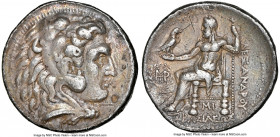 MACEDONIAN KINGDOM. Alexander III the Great (336-323 BC). AR tetradrachm (28mm, 17.03 gm, 6h). NGC Choice VF 5/5 - 2/5, scratches. Posthumous issue of...