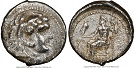 MACEDONIAN KINGDOM. Alexander III the Great (336-323 BC). AR tetradrachm (26mm, 12h). NGC VF. Lifetime issue of Salamis, 332-323 BC. Head of Heracles ...
