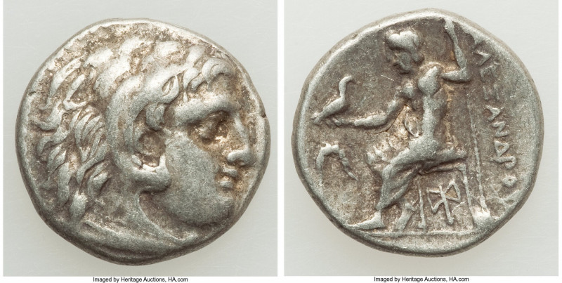 MACEDONIAN KINGDOM. Alexander III the Great (336-323 BC). AR drachm (17mm, 4.22 ...