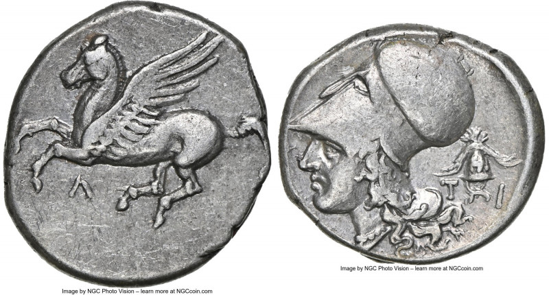 ACARNANIA. Leucas. Ca. 4th century BC. AR stater (21mm, 8.54 gm, 1h). NGC Choice...