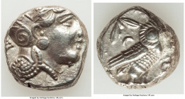 ATTICA. Athens. Ca. 393-294 BC. AR tetradrachm (20mm, 17.02 gm, 9h). XF. Late mass coinage issue. Head of Athena with eye in true profile right, weari...