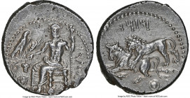 CILICIA. Tarsus. Mazaeus, as Satrap (ca. 361-328 BC). AR stater (24mm, 10.84 gm, 12h). NGC Choice XF 4/5 - 2/5, brushed. B'LTRZ (Aramaic), Ba'altars s...