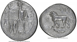 CILICIA. Tarsus. Mazaeus, as Satrap (ca. 361-328 BC). AR stater (25mm, 10.51 gm, 3h). NGC XF 2/5 - 3/5. B'LTRZ (Aramaic), Baaltars seated left, bare t...