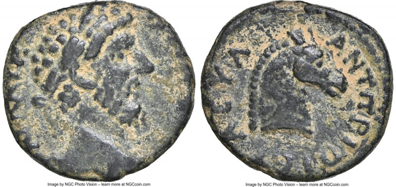 DECAPOLIS. Antioch ad Hippum. Lucius Verus (AD 161-169). AE (16mm, 3.36 gm, 12h)...