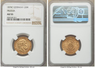 Prussia. Wilhelm I gold 20 Mark 1876-C AU55 NGC, Frankfurt mint, KM505. AGW 0.2305 oz. 

HID09801242017

© 2020 Heritage Auctions | All Rights Res...
