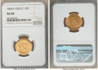 George I gold 20 Drachmai 1884-A AU58 NGC, Paris mint, KM56. One year type. AGW 0.1867 oz. 

HID09801242017

© 2020 Heritage Auctions | All Rights...