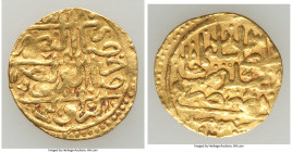 Ottoman Empire. Suleyman I (AH 926-974 / AD 1520-1566) gold Sultani AH 926 (AD 1520/1521) VF, Mint off flan (Misr ?), A-1317. 19.5mm. 3.50gm. 

HID0...