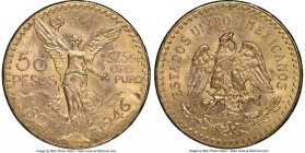 Estados Unidos gold 50 Pesos 1946 MS63 NGC, Mexico City mint, KM481. AGW 1.2056 oz. 

HID09801242017

© 2020 Heritage Auctions | All Rights Reserv...