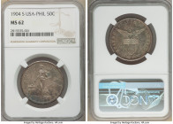 USA Administration 50 Centavos 1904-S MS62 NGC, San Francisco mint, KM167. Beautifully toned over highly reflective fields. 

HID09801242017

© 20...
