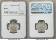 Pair of Certified Assorted Issues NGC, 1) Germany: Wilhelm II, 1875-J - MS64, Hamburg mint, KM7 2) South Africa: Republic 1894 - XF40, Berlin mint, KM...