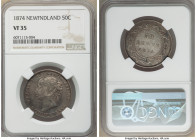 3-Piece Lot of Certified Assorted Issues NGC, 1) Newfoundland: Victoria 1874 - VF35, London mint, KM6 2) Germany: Weimar Republic "Oak Tree" 5 Mark 19...