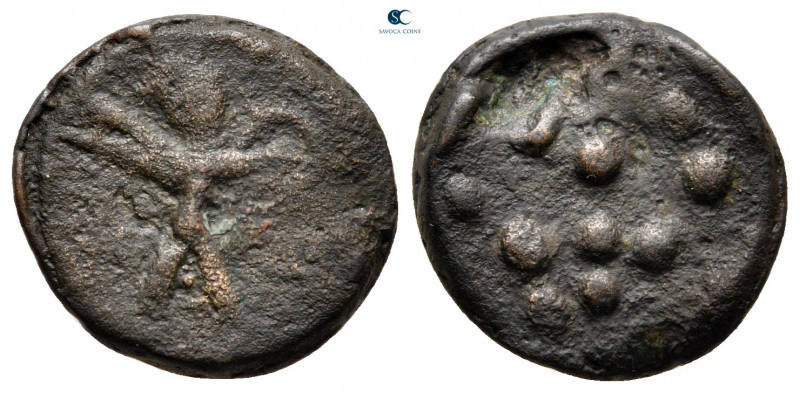 Eastern Europe. Imitation of Philippi AD 50-100. 
Bronze Æ 

15 mm, 3,19 g
...