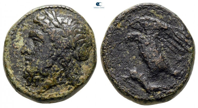 Sicily. Akragas circa 338-317 BC. 
Bronze Æ

18 mm, 6,16 g



very fine