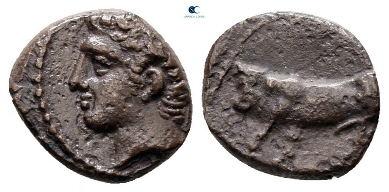 Sicily. Panormos as Ziz circa 405-380 BC. 
Litra AR

10 mm, 0,74 g



ver...