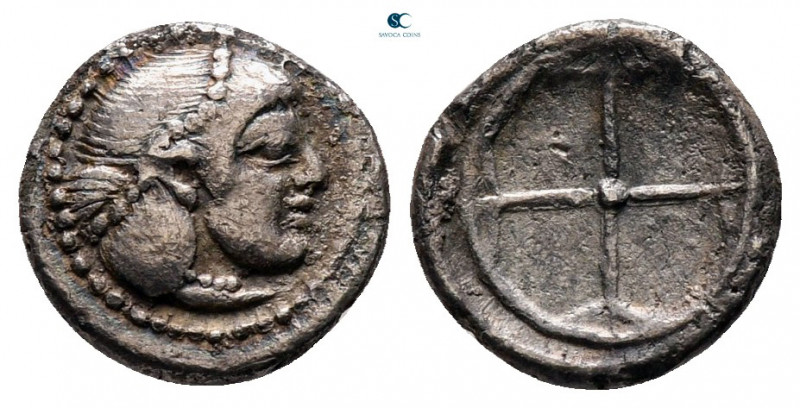 Sicily. Syracuse circa 478-466 BC. 
Litra AR

9 mm, 0,63 g



very fine