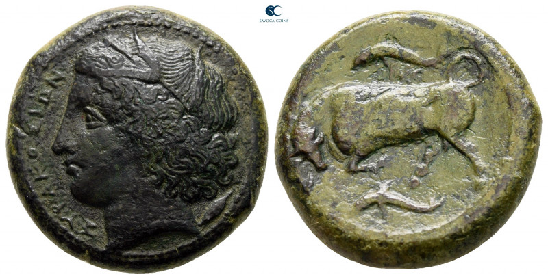 Sicily. Syracuse. Agathokles 317-289 BC. 
Bronze Æ

22 mm, 10,84 g



ver...