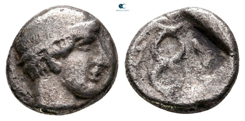 Thrace. Ainos circa 474-449 BC. 
Diobol AR

10 mm, 1,18 g



nearly very ...