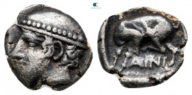 Thrace. Ainos circa 408-400 BC. Diobol AR
