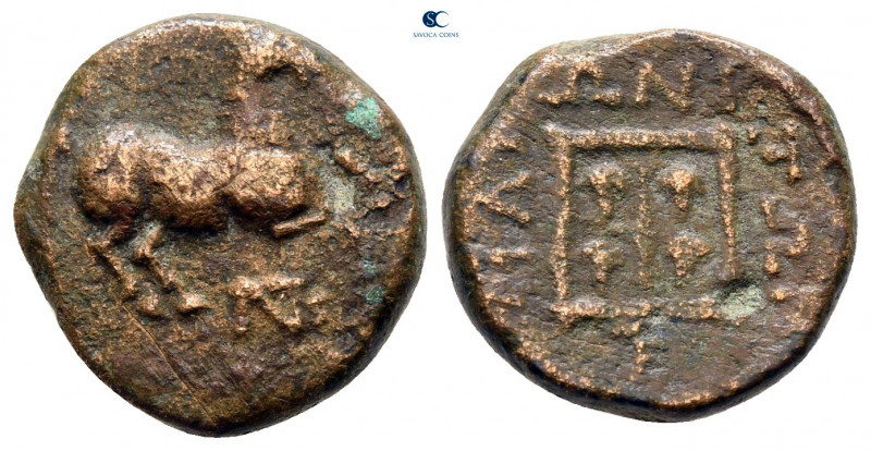Thrace. Maroneia circa 150-100 BC. 
Bronze Æ

15 mm, 3,15 g



nearly ver...