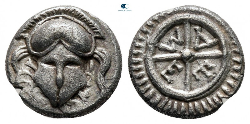 Thrace. Mesembria circa 450-350 BC. 
Diobol AR

10 mm, 1,22 g



very fin...