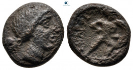 Lokris. Scarpheia circa 382-356 BC. Bronze Æ
