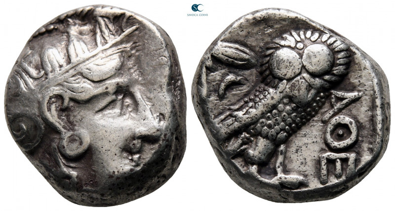 Attica. Athens circa 350-294 BC. 
Tetradrachm AR

23 mm, 17,16 g



very ...