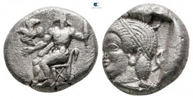Arkadia. Arkadian League circa 465-460 BC. Drachm AR