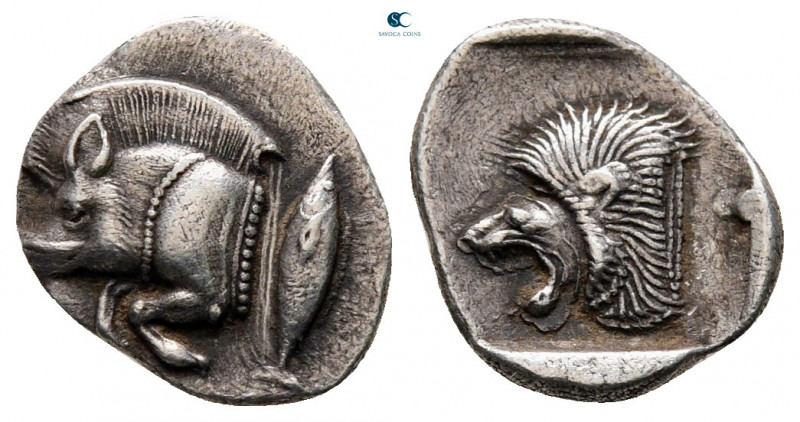 Mysia. Kyzikos circa 525-475 BC. 
Obol AR

10 mm, 0,87 g



good very fin...