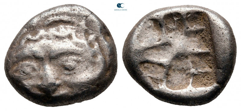 Mysia. Parion circa 500-400 BC. 
Drachm AR

13 mm, 3,24 g



very fine